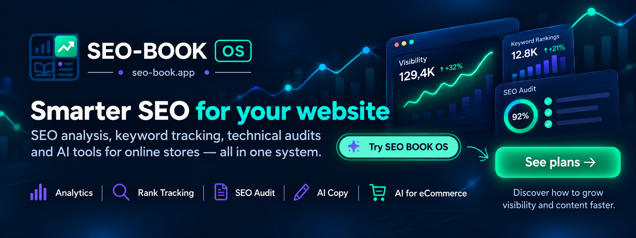 SEO BOOK OS – SEO tools, audits, rank tracking and AI